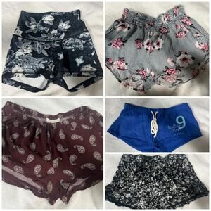 5 pairs of shorts bundle size xs/s